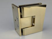 PVD Gold HDES1L3 Glass to Wall Hinge L Shape